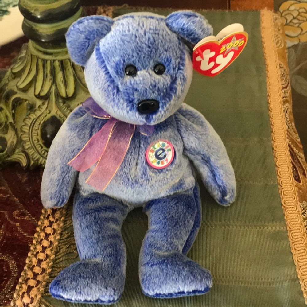 Ty Periwinkle bear Beanie baby 2000